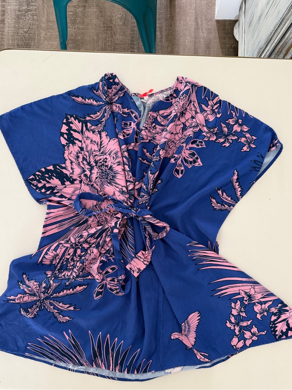 Maaji Tropical Print Kaftan-Style Swim Cover-Up Girls Size 10